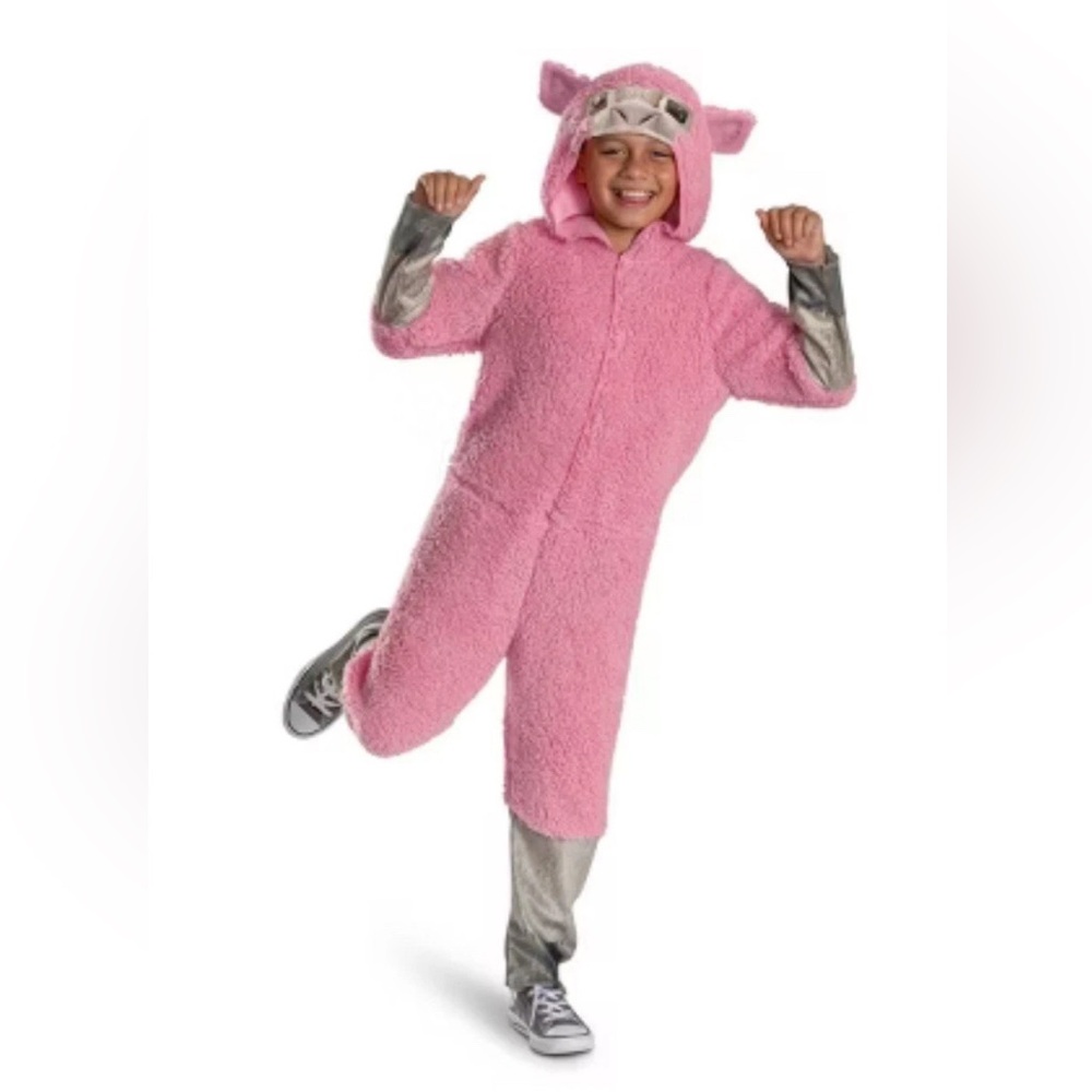Minecraft Movie Pink Sheep Child Costume Small 4-6 New Disguise Mojang NWT